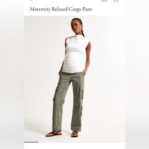 Abercrombie maternity relaxed cargo pant -  28 R - NWT